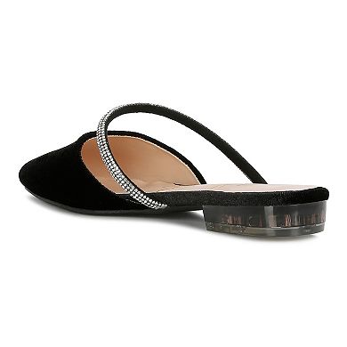 London Rag Laren Diamante Women's Mules