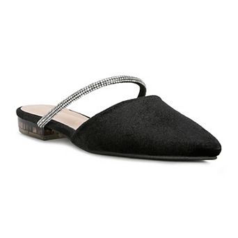 London Rag Laren Diamante Women's Mules