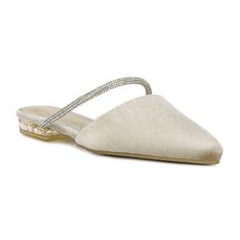 London Rag Laren Diamante Women's Mules