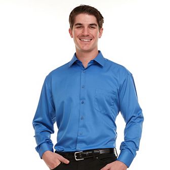 Men's Geoffrey Beene Regular-Fit Sateen Stretch Dress Shirt