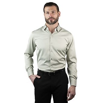 Men's Geoffrey Beene Regular-Fit Sateen Stretch Dress Shirt