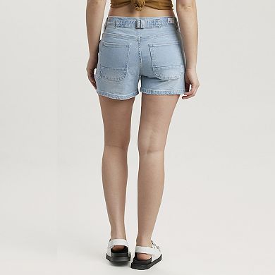 Juniors' UNIONBAY Denim Utility Carpenter Shorts