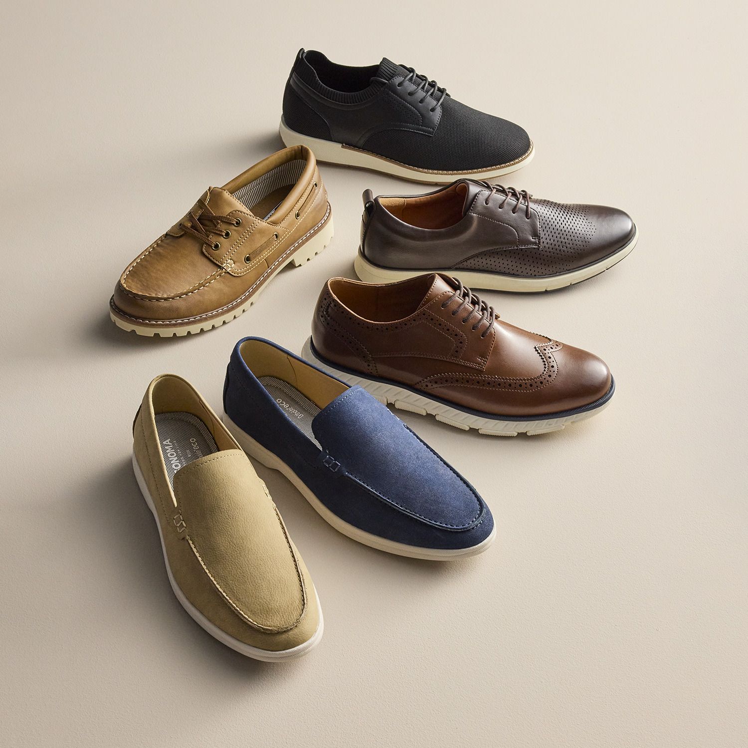 Sonoma Brown Wingtip Derby Shoes Brown Wingtip Brogue Derby Shoes – HolloMen main image 4