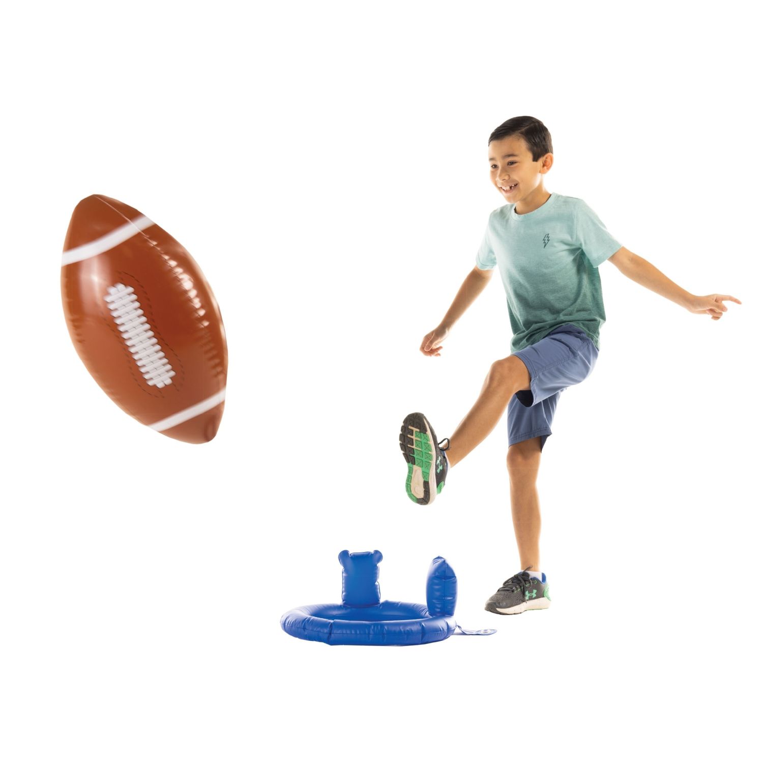 Giant Double-Sided Inflatable Aim 'n Score Basketball and Soccer Game –  Hearthsong