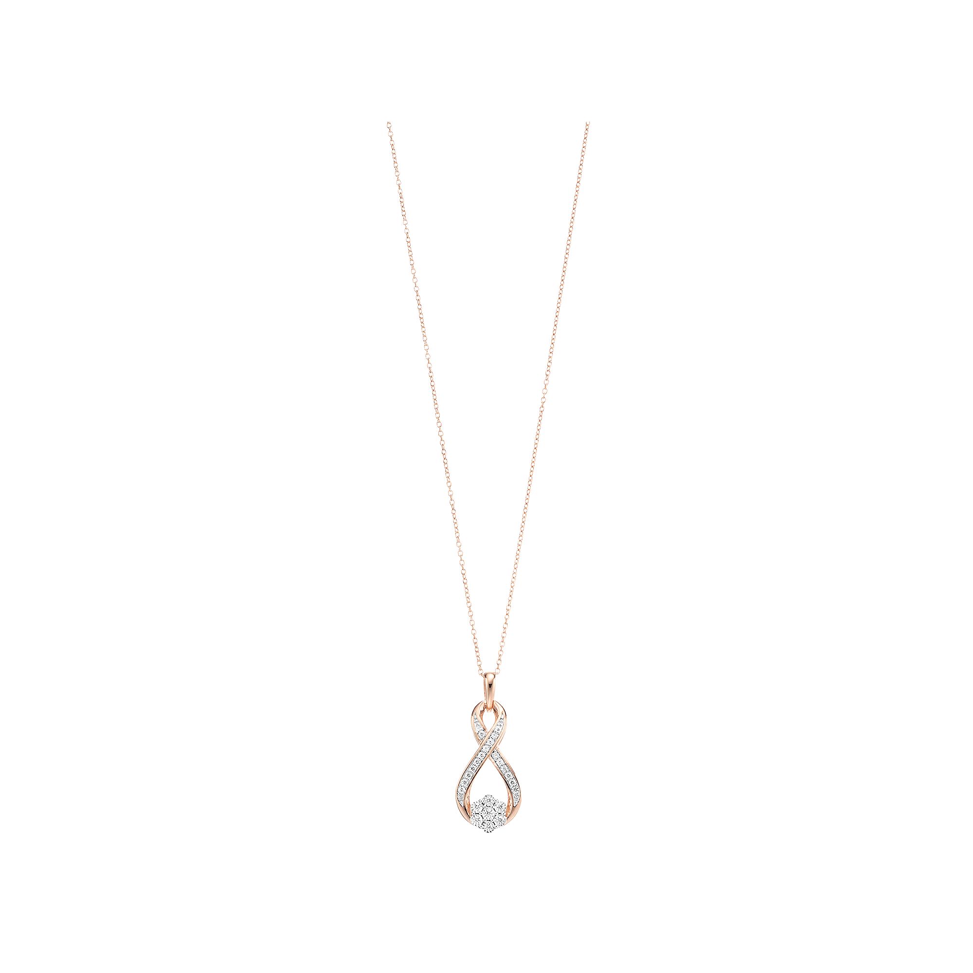 Diamond Brilliance 1/4 Carat T.W. Lab-Created Diamond Flower Pendant Neckl