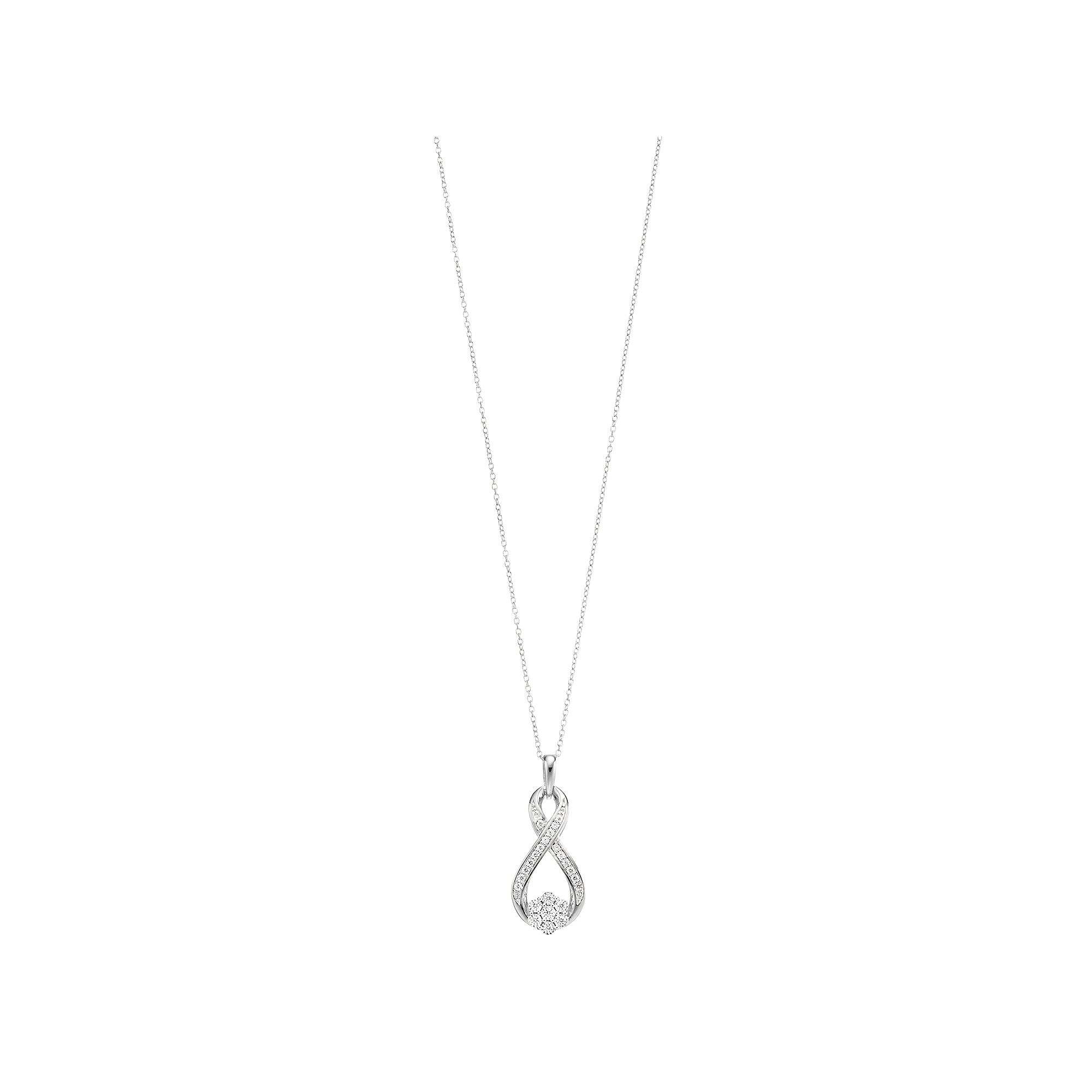 Diamond Brilliance 1/4 Carat T.W. Lab-Created Diamond Flower Pendant Neckl