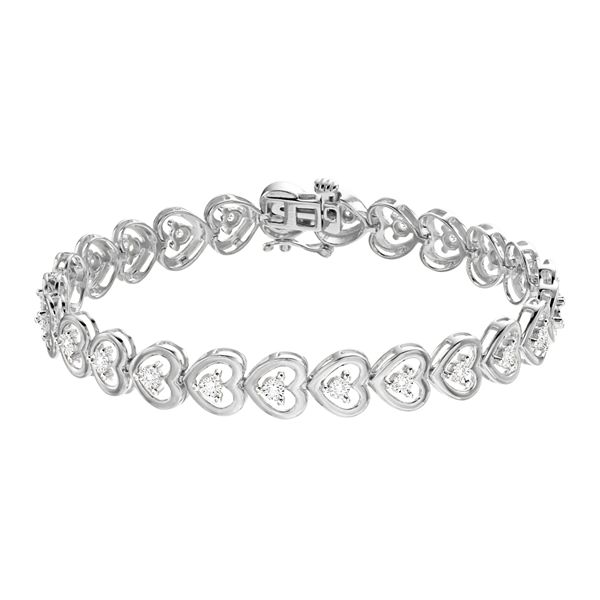 Diamond store heart bracelet