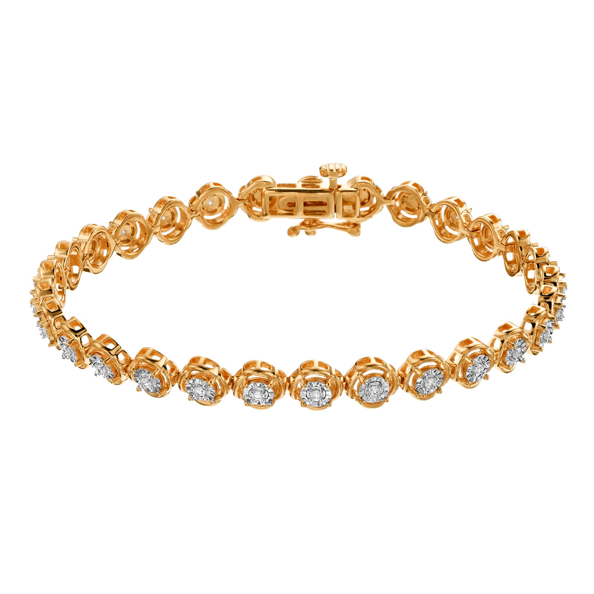 Diamond Brilliance 1/4 Carat T.W. Lab-Created Diamond Bracelet, Womens, S