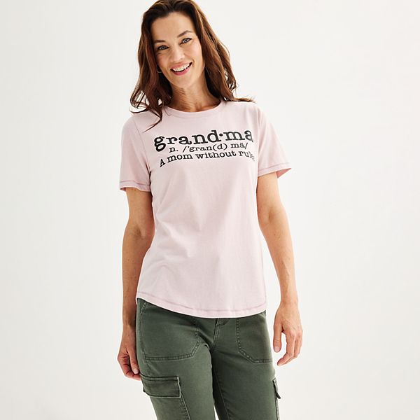 grandmaさま専用 Missy Grandma: Mom Without Rules Graphic Tee