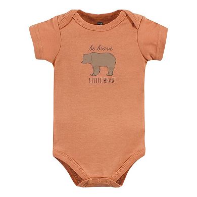 Hudson Baby Unisex Baby Cotton Bodysuits, Forest Deer 5-Pack
