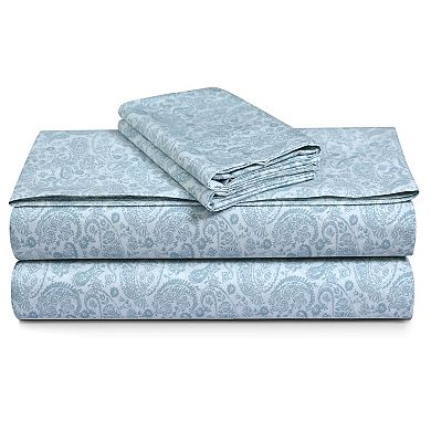 Tribeca Living 300 Thread Count Percale Extra Deep Pocket Bed Sheet Set