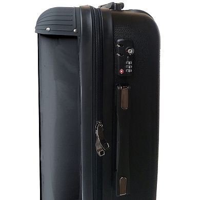 Rocksax AC/DC  - Large Suitcase - Back In Black Luggage