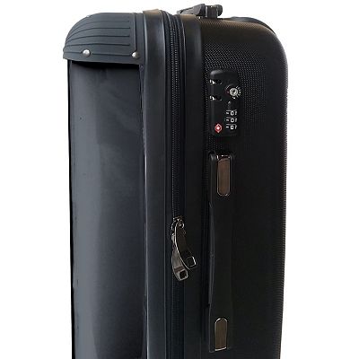 Rocksax AC/DC - Large Suitcase - Back In Black Luggage