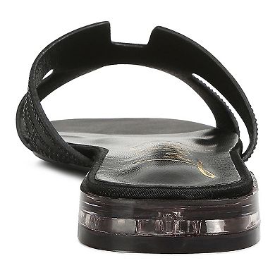 London Rag Big Money Low Stack Women's Heel Sandals