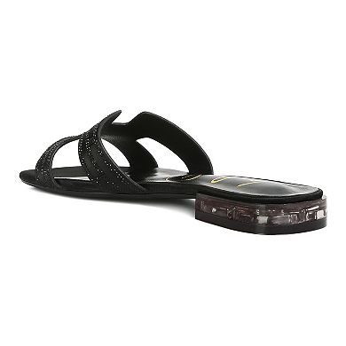 London Rag Big Money Low Stack Women's Heel Sandals