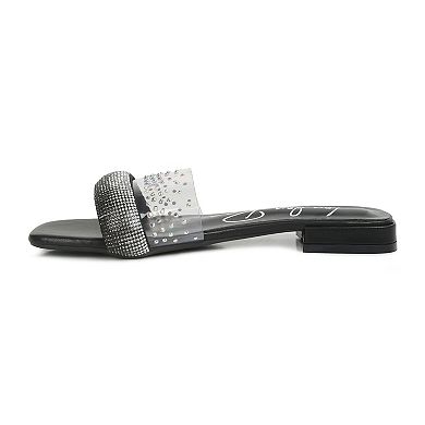 London Rag Old Flame Low Strack Women's Heel Sandals