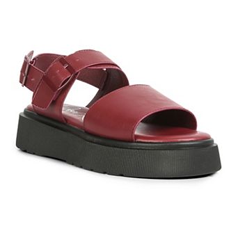 London Rag Gladen Pin Buckle Women's Platform Sandals