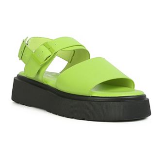 London Rag Gladen Pin Buckle Women's Platform Sandals