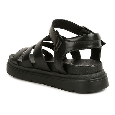 London Rag Belcher Faux Leather Women's Buckle Sandals