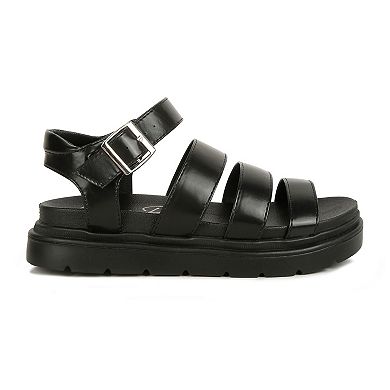 London Rag Belcher Faux Leather Women's Buckle Sandals