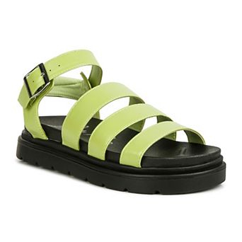 London Rag Belcher Faux Leather Women's Buckle Sandals
