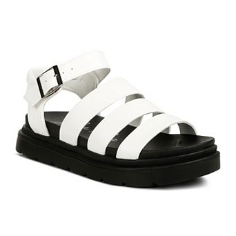 London Rag Belcher Faux Leather Women's Buckle Sandals