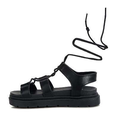 London Rag Dylan Faux Leather Women's Gladiator Sandals