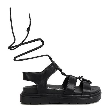 London Rag Dylan Faux Leather Women's Gladiator Sandals