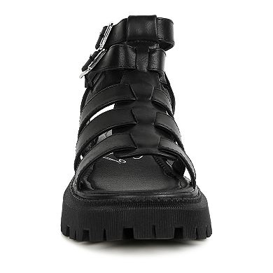 London Rag Dewey Double Buckle Women's Chunky Sandals