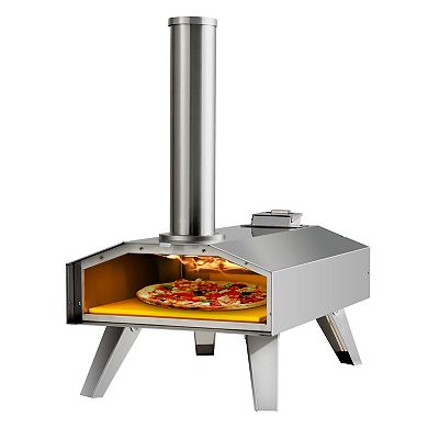 Wood Pellet Outdoor Pizza Oven with 12 Inch Pizza Stone