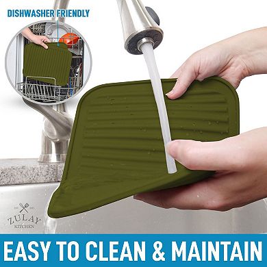 Zulay Kitchen 2 Pack (9"x12") Silicone Trivets for Hot Pots and Pans