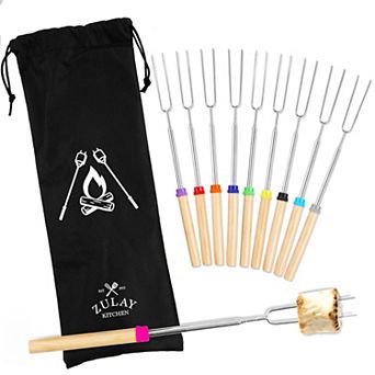 Zulay Kitchen Marshmallow Roasting Sticks (32 Inch) - 10 Pack