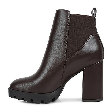 London Rag Bolt Women's Block Heel Chelsea Boots