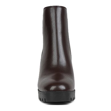 London Rag Bolt Women's Block Heel Chelsea Boots