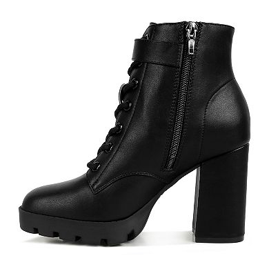 London Rag Grahams Women's Heeled Ankle Boots