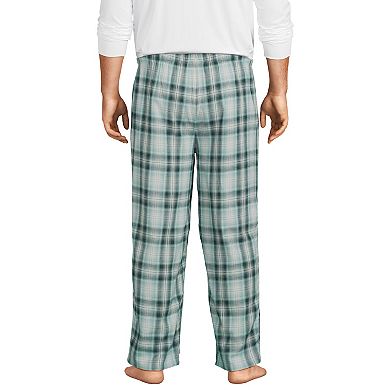 Big & Tall Lands' End Flannel Top & Bottoms Pajama Set