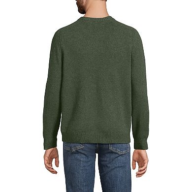 Big & Tall Lands' End Lambswool Crewneck Sweater