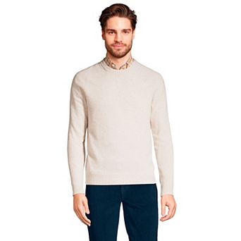 Big & Tall Lands' End Lambswool Crewneck Sweater