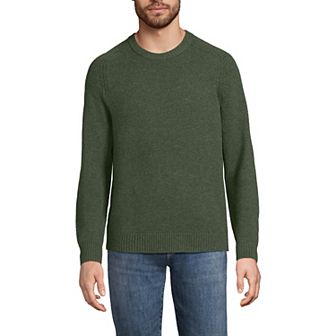Big & Tall Lands' End Lambswool Crewneck Sweater