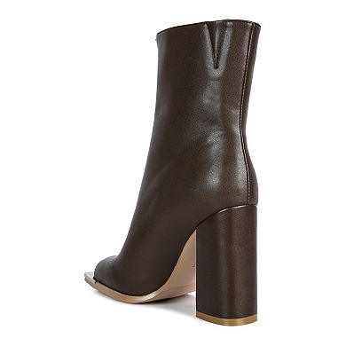 London Rag Flower Blade Women's Heeled Ankle Boots