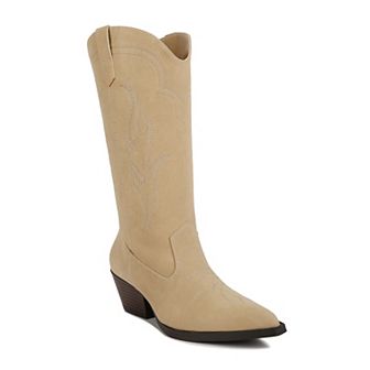 London Rag Ginni Women's Embroidered Western Boots
