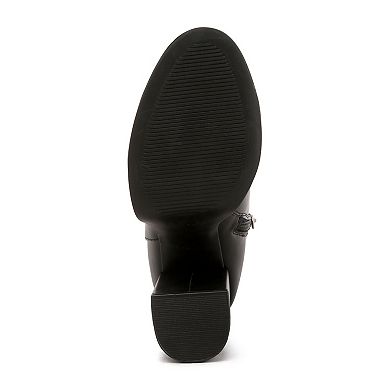 London Rag Beauty Women's Block Heel Ankle Boots