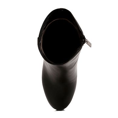 London Rag Beauty Women's Block Heel Ankle Boots