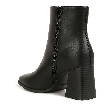 London Rag Cut Out Women's Block Heel Chelsea Boots