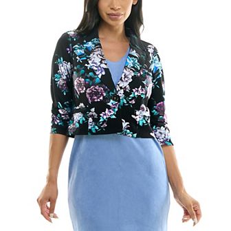 Women's Nina Leonard Foil Blazer