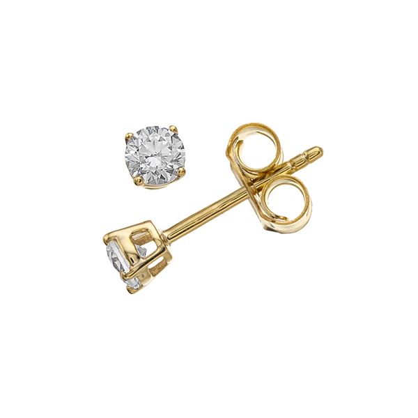 Diamond Brilliance 14k Gold 1/4 Carat T.W. Lab-Grown Diamond Stud Earrings