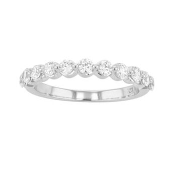 Diamond Brilliance 14k Gold 3/4 Carat T.W. Lab-Grown Diamond Floating Wedding Band