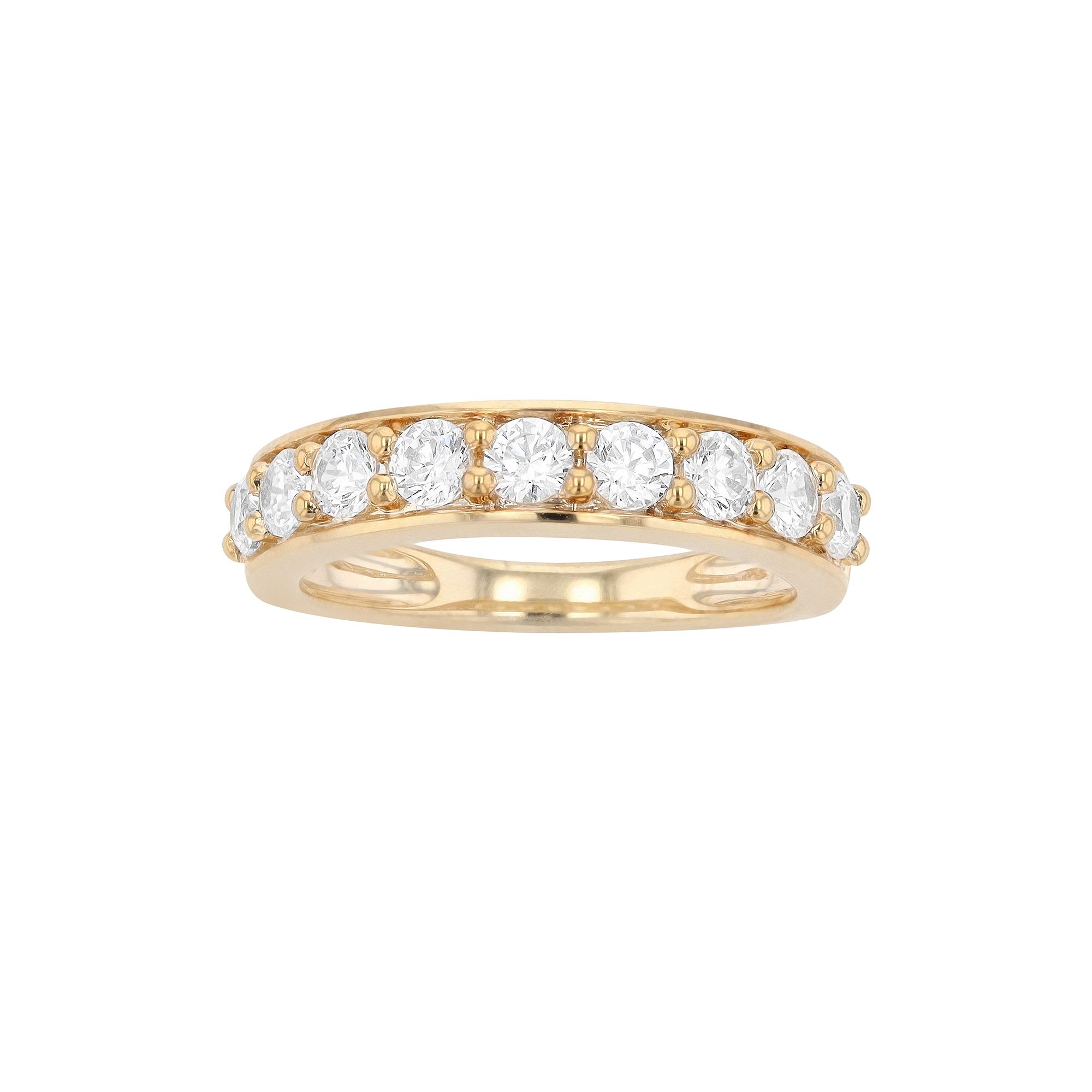 Diamond Brilliance 14k Gold 1 Carat T.W. Lab-Created Diamond Round Wedding 