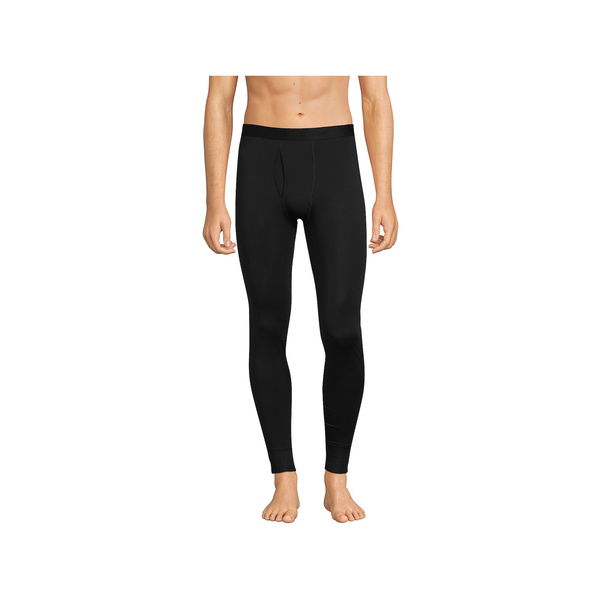 Mens Lands End Flex Performance Pants, Size: Small, Black