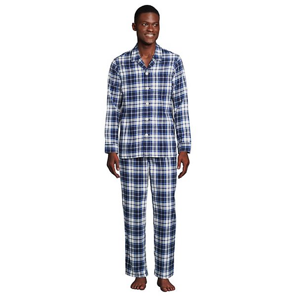 Men's Lands' End Flannel Pajama Shirt & Pajama Pants Sleep Set